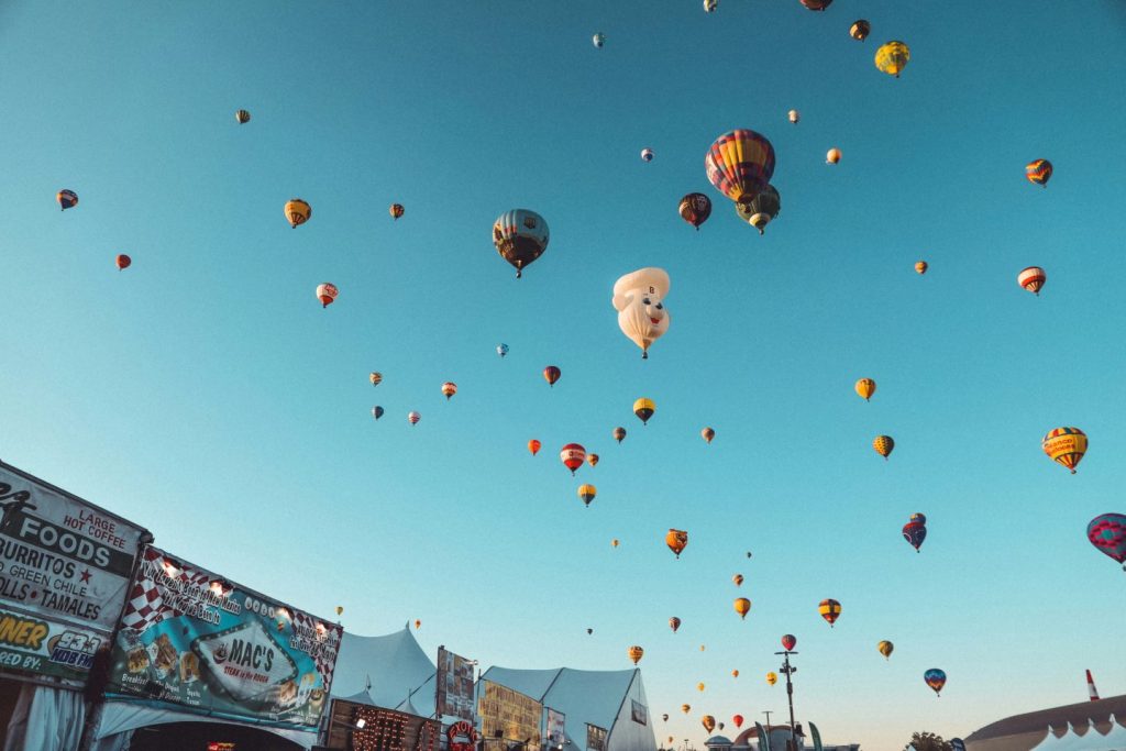 Hot air balloons in Albuquerque, NM, USA by Chase Mcbride