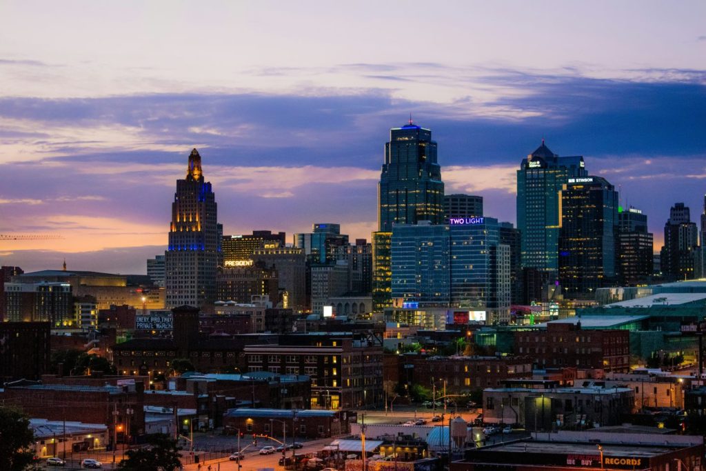 A great urban view of the Kansas City skyline. Shot in Mid July by Colton Sturgeon